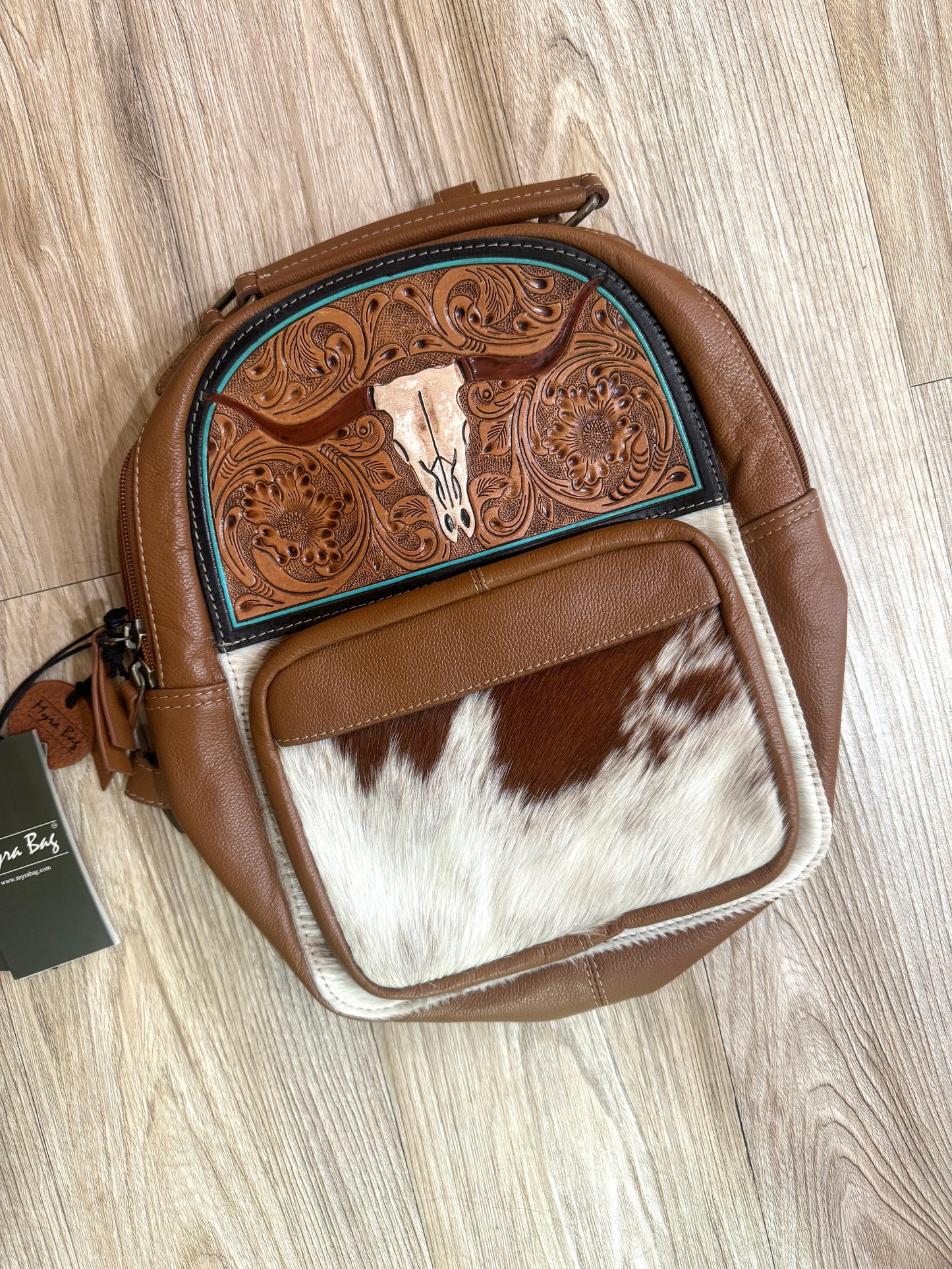 Steer Creek Hand Tooled Backpack