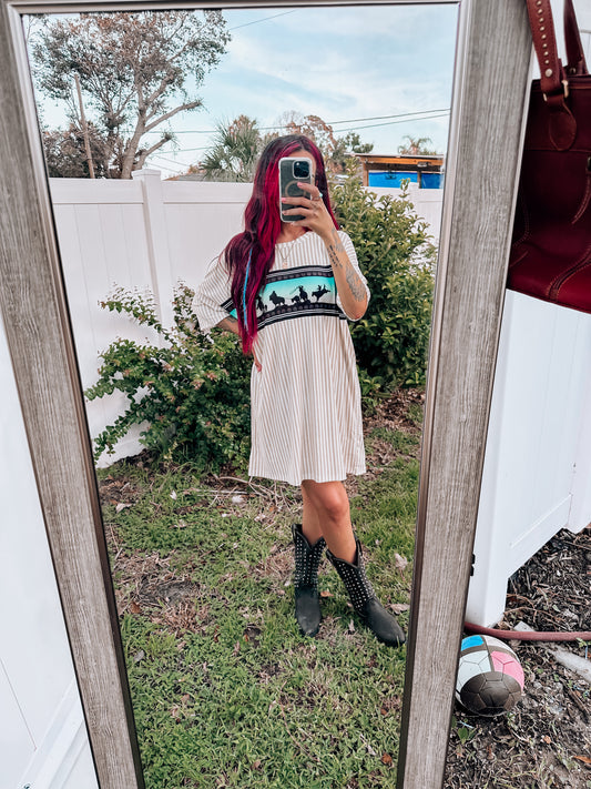 Cowboy Way TShirt Dress