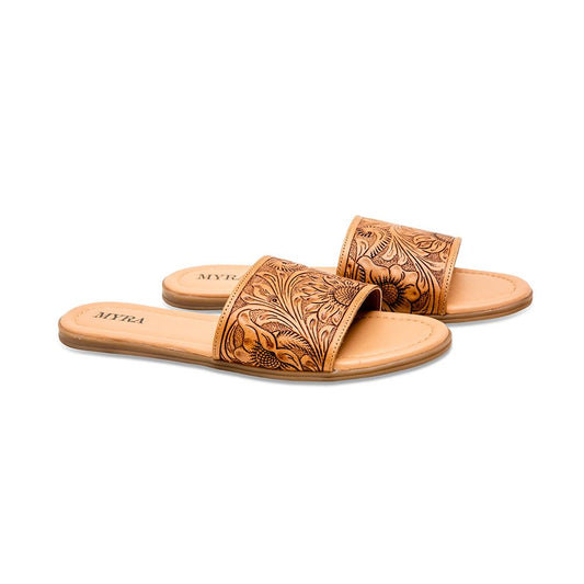 Tooled Leather Sandals